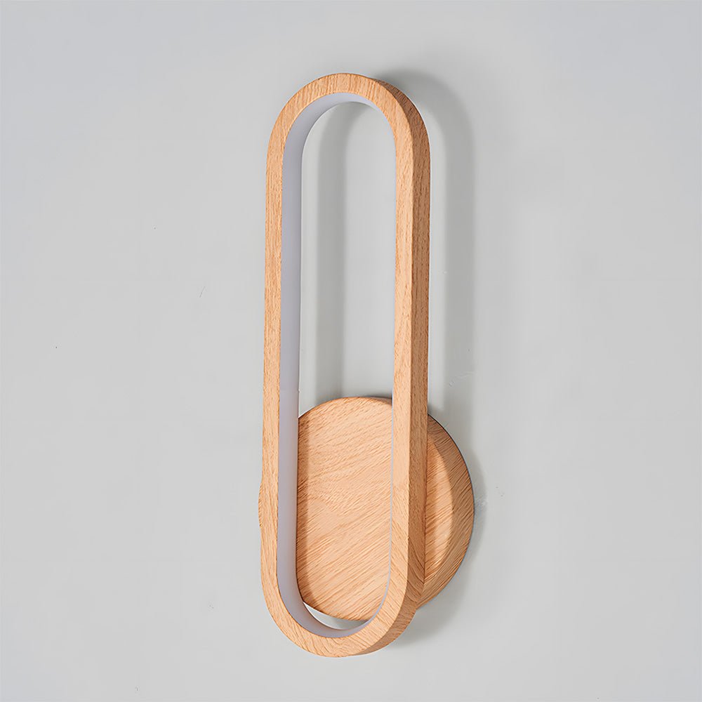 Wood Wall Light - Modern LED Fixture for Living Room Decor – Wood