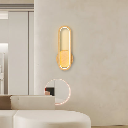Wood Wall Light - Modern LED Fixture for Living Room Decor – Wood