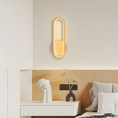 Wood Wall Light - Modern LED Fixture for Living Room Decor – Wood