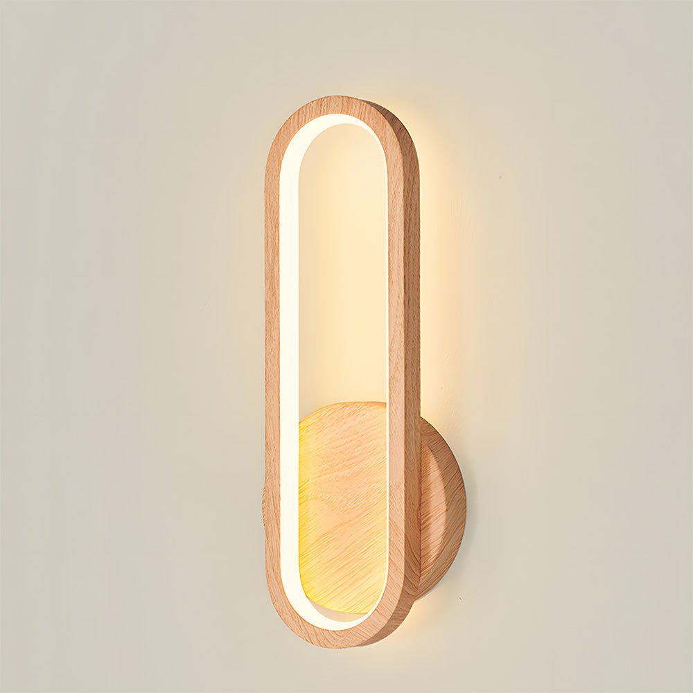 Wood Wall Light - Modern LED Fixture for Living Room Decor – Wood