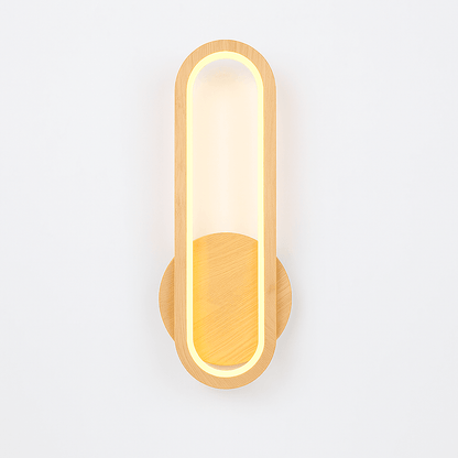 Wood Wall Light - Modern LED Fixture for Living Room Decor – Wood