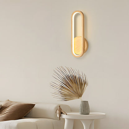 Wood Wall Light - Modern LED Fixture for Living Room Decor – Wood