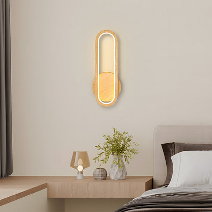 Wood Wall Light - Modern LED Fixture for Living Room Decor – Wood
