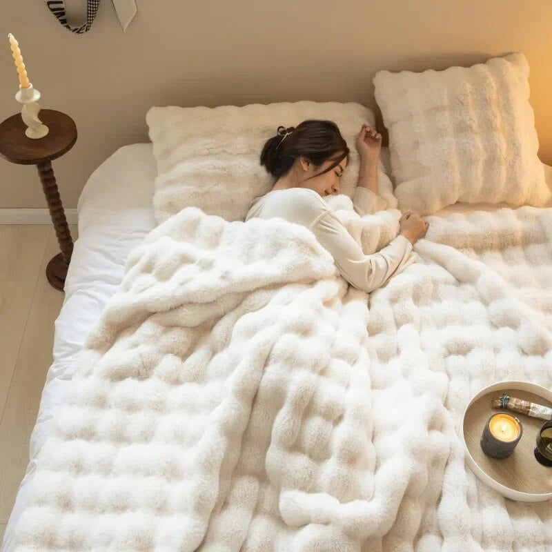 Cozy Fleece Blanket | Reversible Design