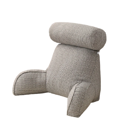 Shredded Memory Foam Lumbar Support Cushion - Therapeutic Reading Pillow – Grey A