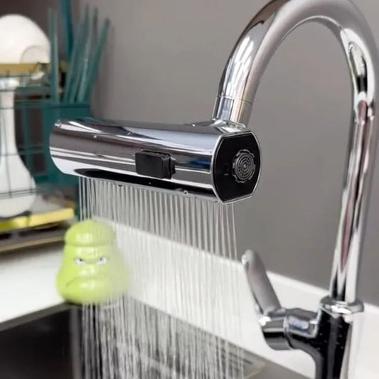 Elegant Pull-Down Kitchen Faucet for Effortless Cleaning