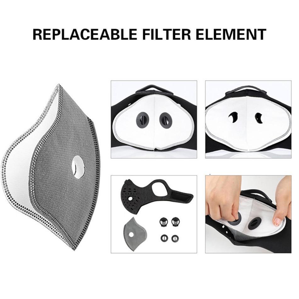 Lightweight Anti-Pollution Face Mask - Reusable Protective Design – Black