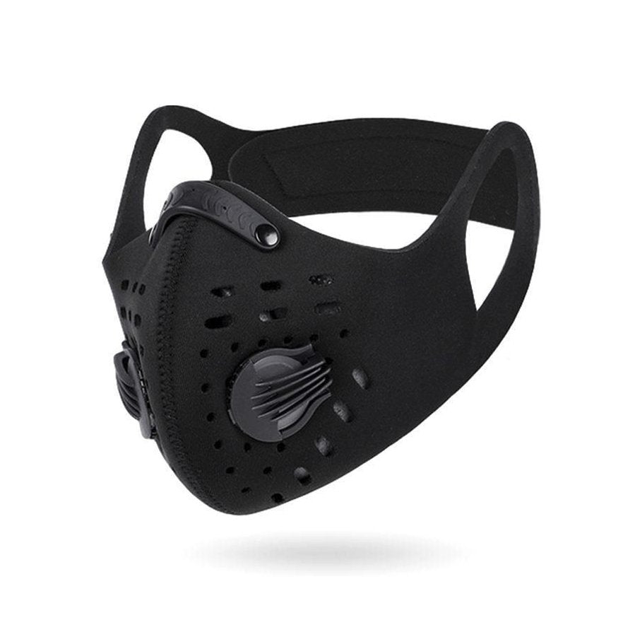 Lightweight Anti-Pollution Face Mask - Reusable Protective Design – Black