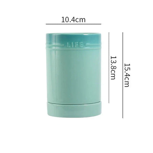 Colorful Ceramic Kitchen Utensil Holder and Organizer – Aqua