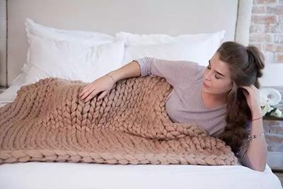 Cozy Thick Knit Throw Blanket