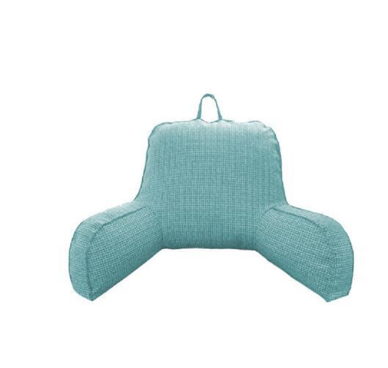 Shredded Memory Foam Lumbar Support Cushion - Therapeutic Reading Pillow – Sky Blue B