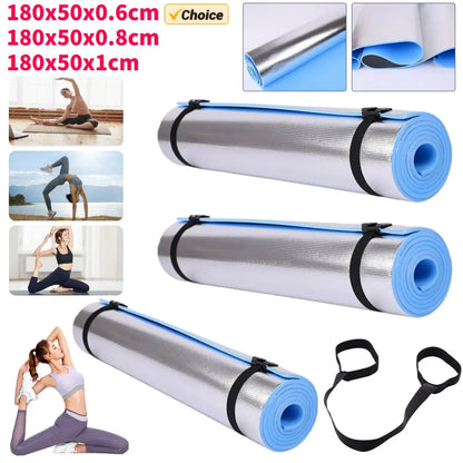 Yoga Mat 6–10 mm | Aluminum Insulation | Non-Slip EVA