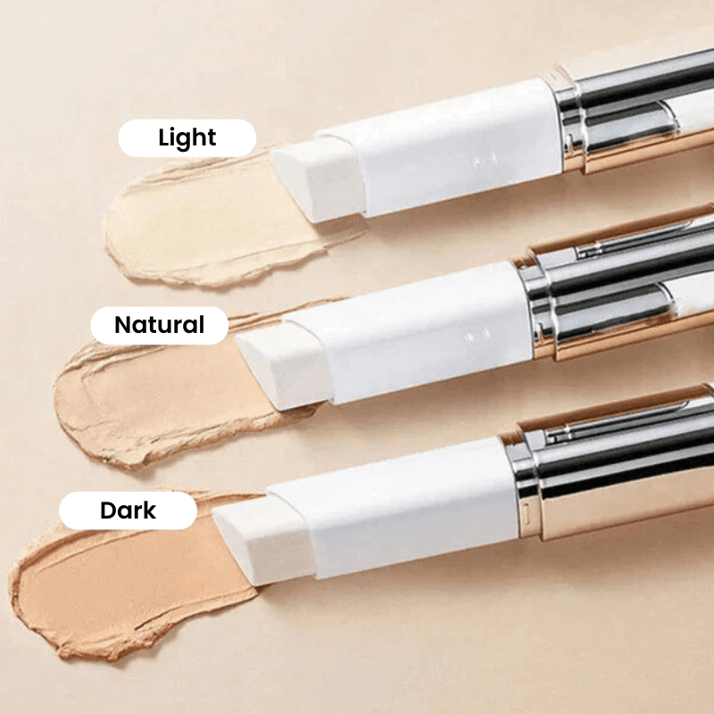 Color-Adjusting Makeup Stick with Built-In Brush | Lightweight Hydration | Infused with Hyaluronic Acid & Niacinamide – Natural - #202