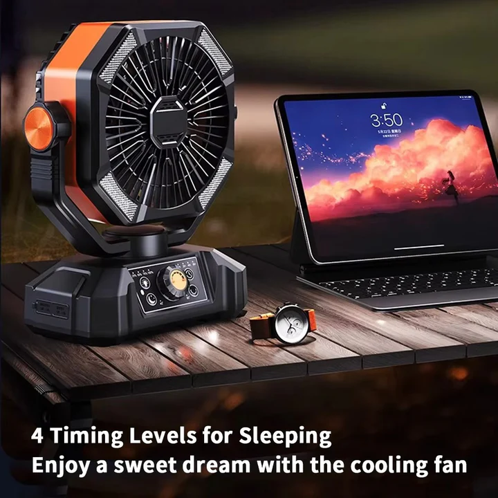 Compact Outdoor Cooling Fan for Camping Use