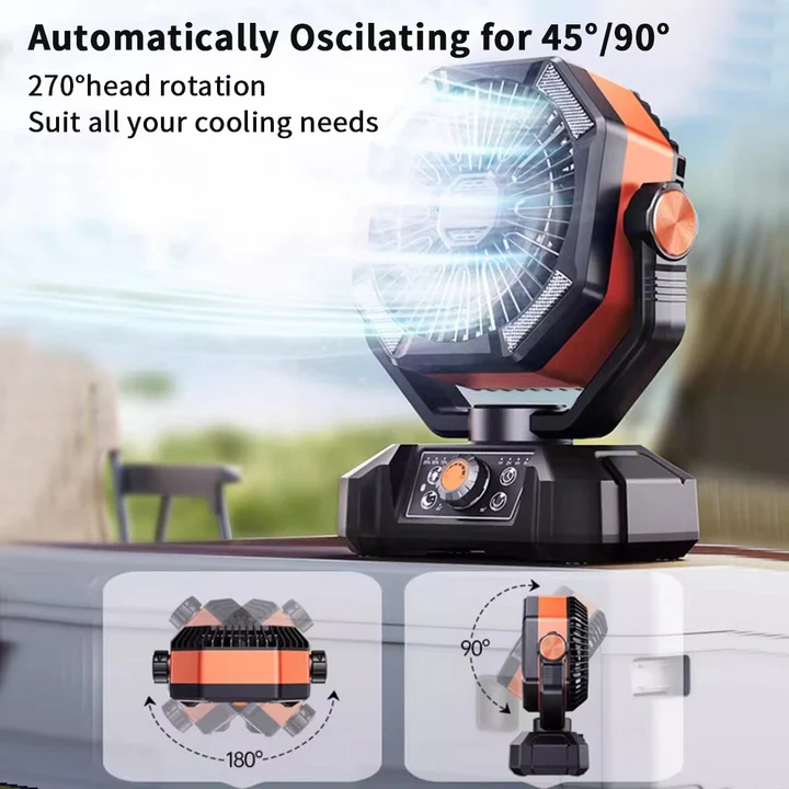 Compact Outdoor Cooling Fan for Camping Use