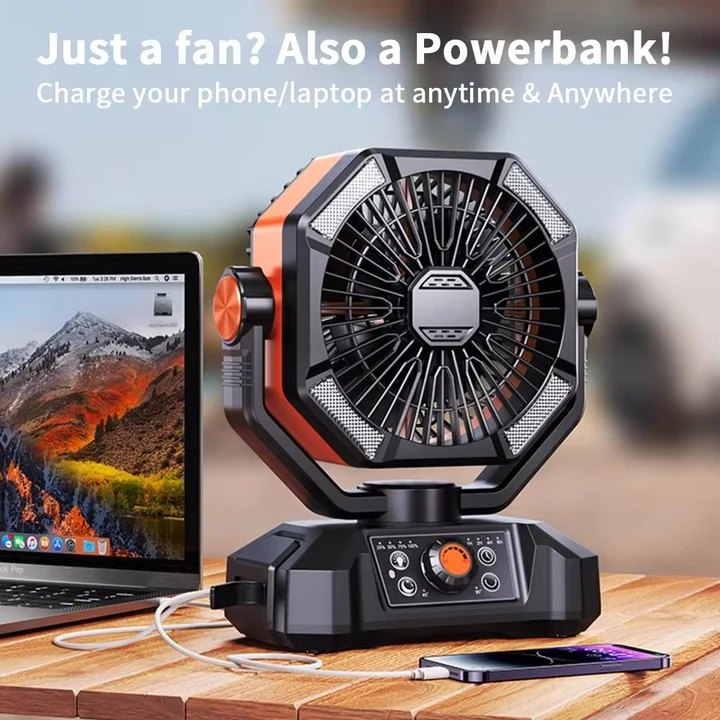 Compact Outdoor Cooling Fan for Camping Use