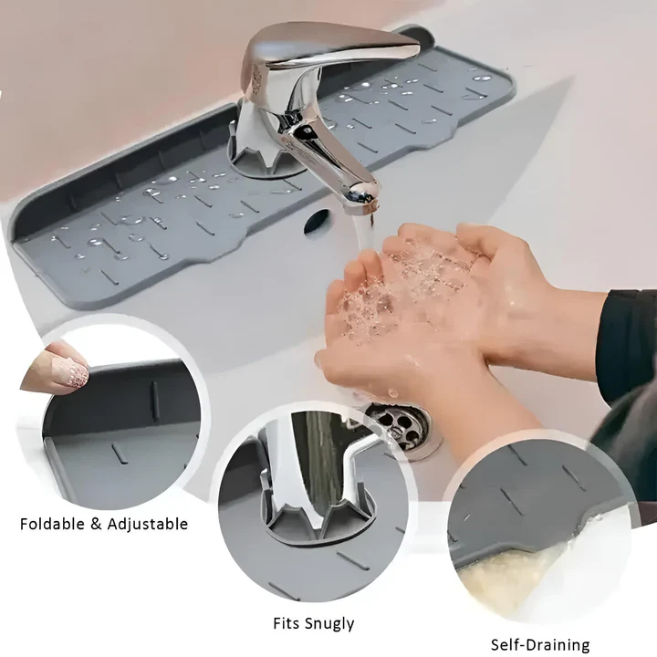 Kitchen Sink Faucet Splash Guard
