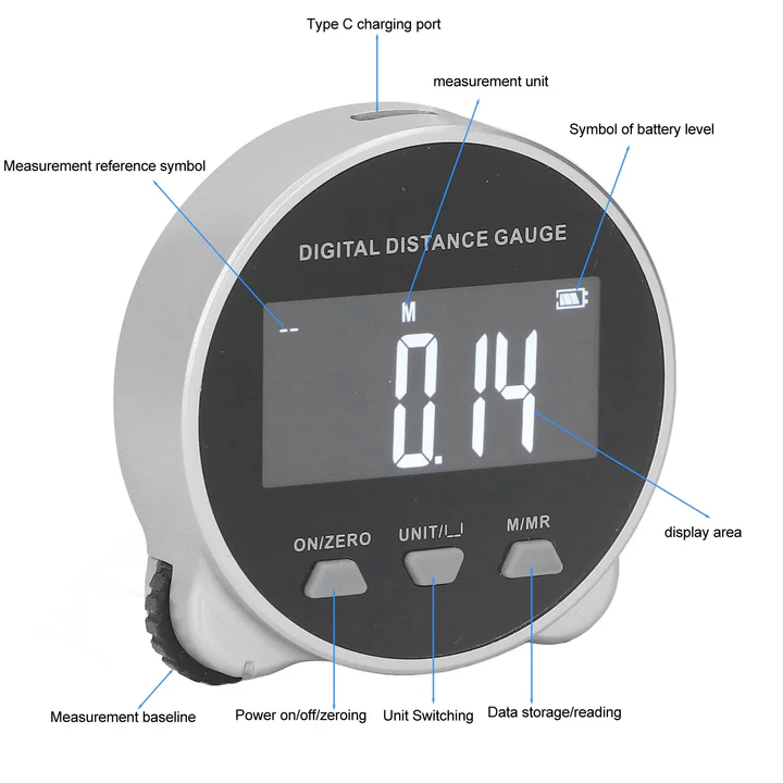 Digital Tape Measure with LCD Screen – Smart Measuring Tool