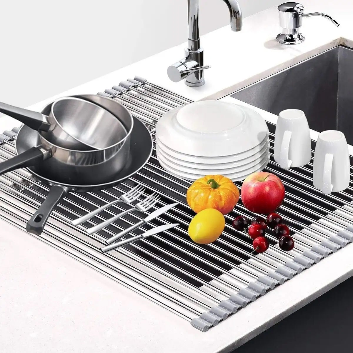 Versatile Kitchen Drying Rack for Effortless Clean-Up