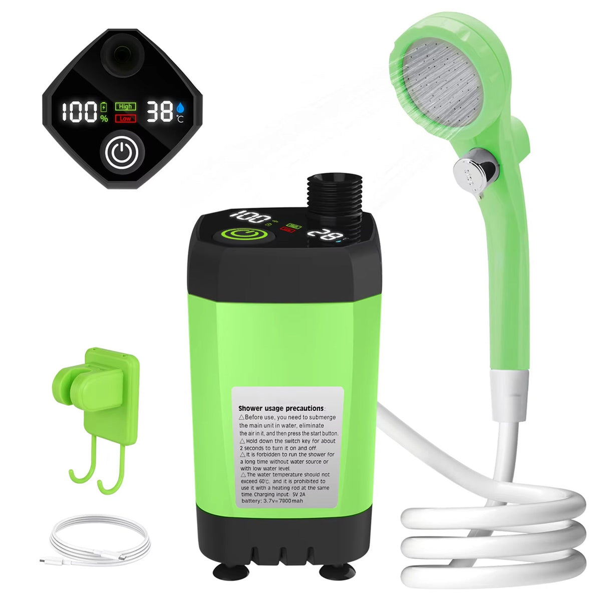Portable Shower for Camping Use – Green