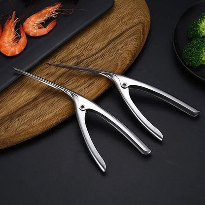 Stainless Steel Shrimp Peeler and Deveiner Tool – 21 cm Seafood Gadget