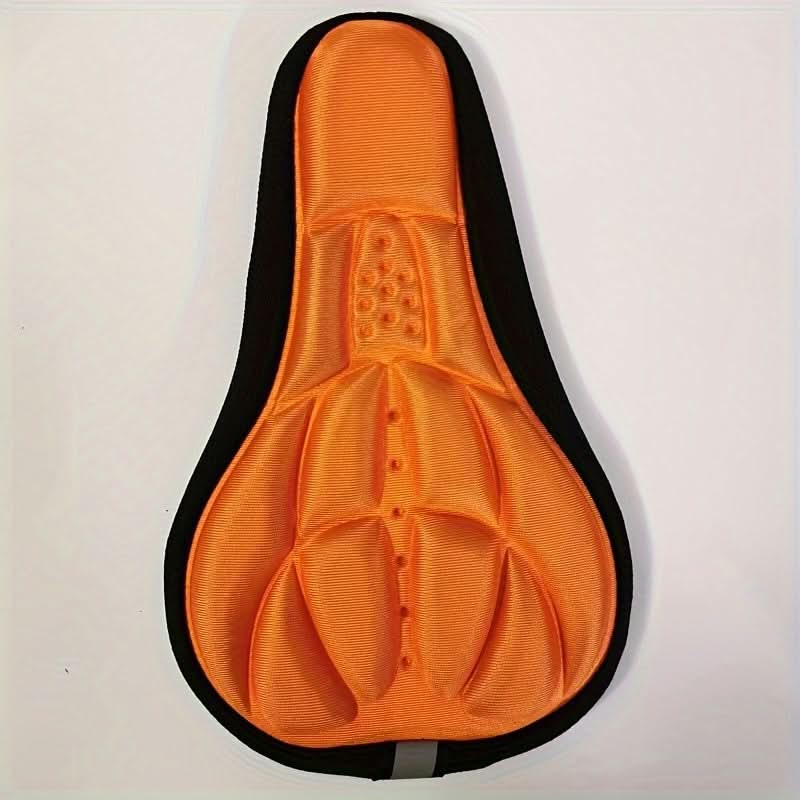 Breathable Gel Bike Seat Cushion for Shock Absorption and Comfort – Orange