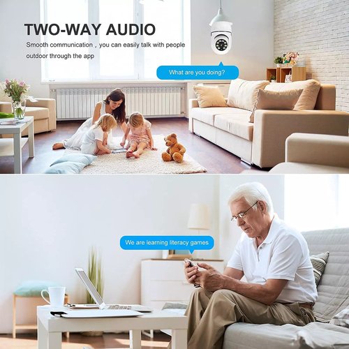 Smart Bulb Security Camera with HD Vision