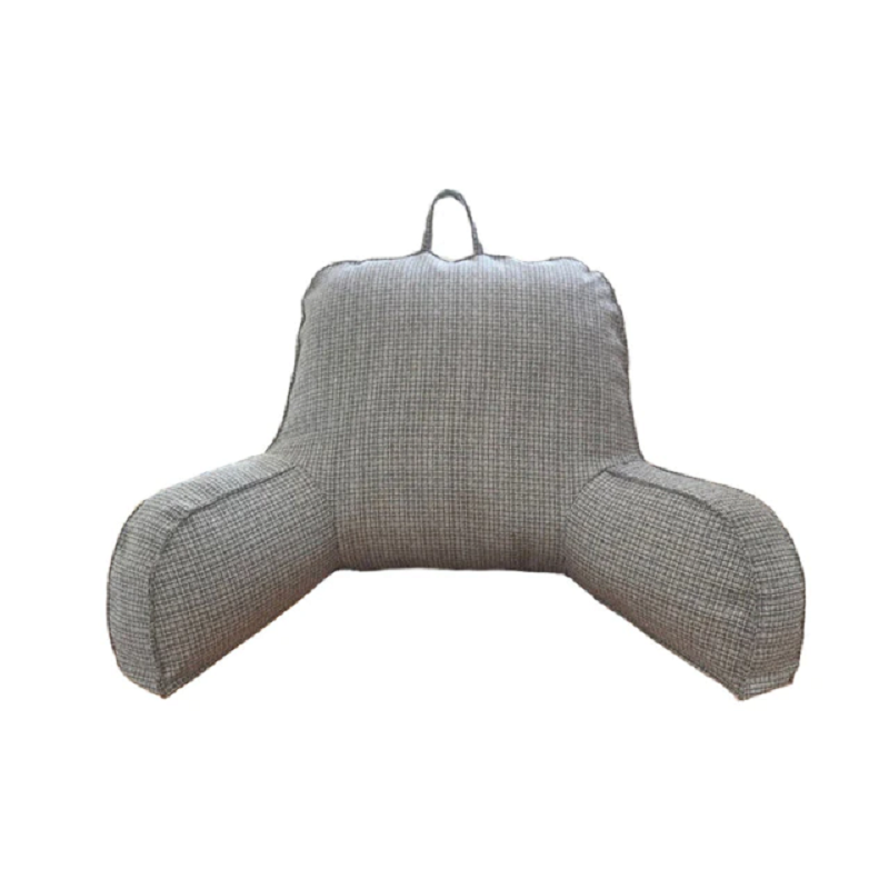 Shredded Memory Foam Lumbar Support Cushion - Therapeutic Reading Pillow – Grey B