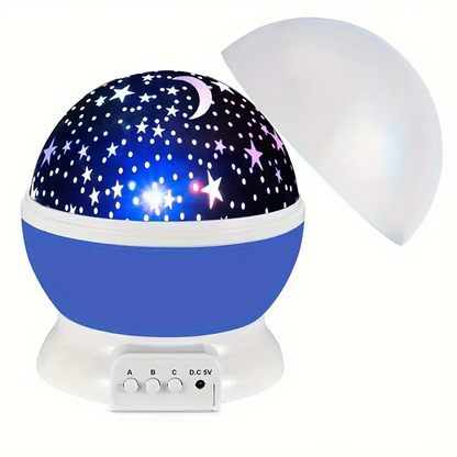 Night Lamp Projector with Music and Colorful Star Light Display