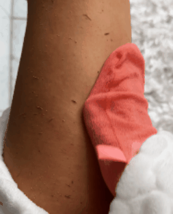 Silken Glow Exfoliating Glove Duo for Radiant Skin