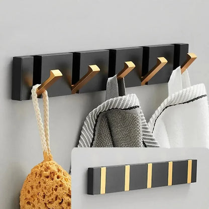 Stylish Stainless Steel Wall Hook – Foldable, Space-Saving Hanger for Bathroom and Living Areas