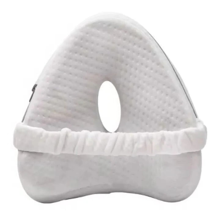 Knee Support Cushion for Side Sleepers – White