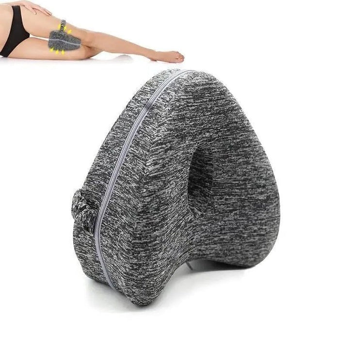 Knee Support Cushion for Side Sleepers – Gray