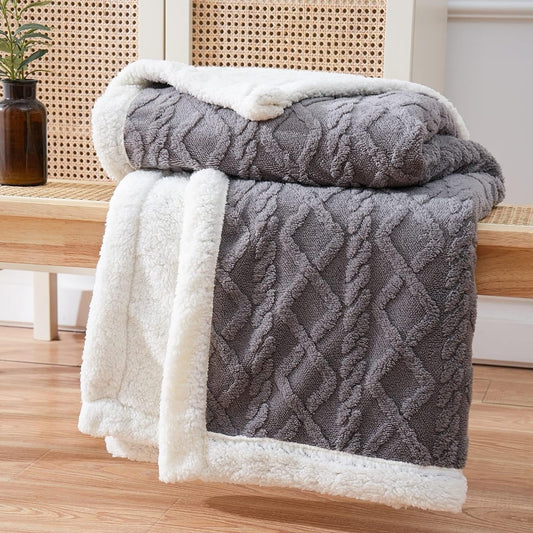 Cozy Luxe Reversible Blanket for Ultimate Comfort