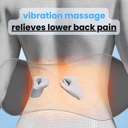Heat and Vibration Back Massager for Lower Back Pain Relief and Posture Correction – 3-in-1 Therapy Device