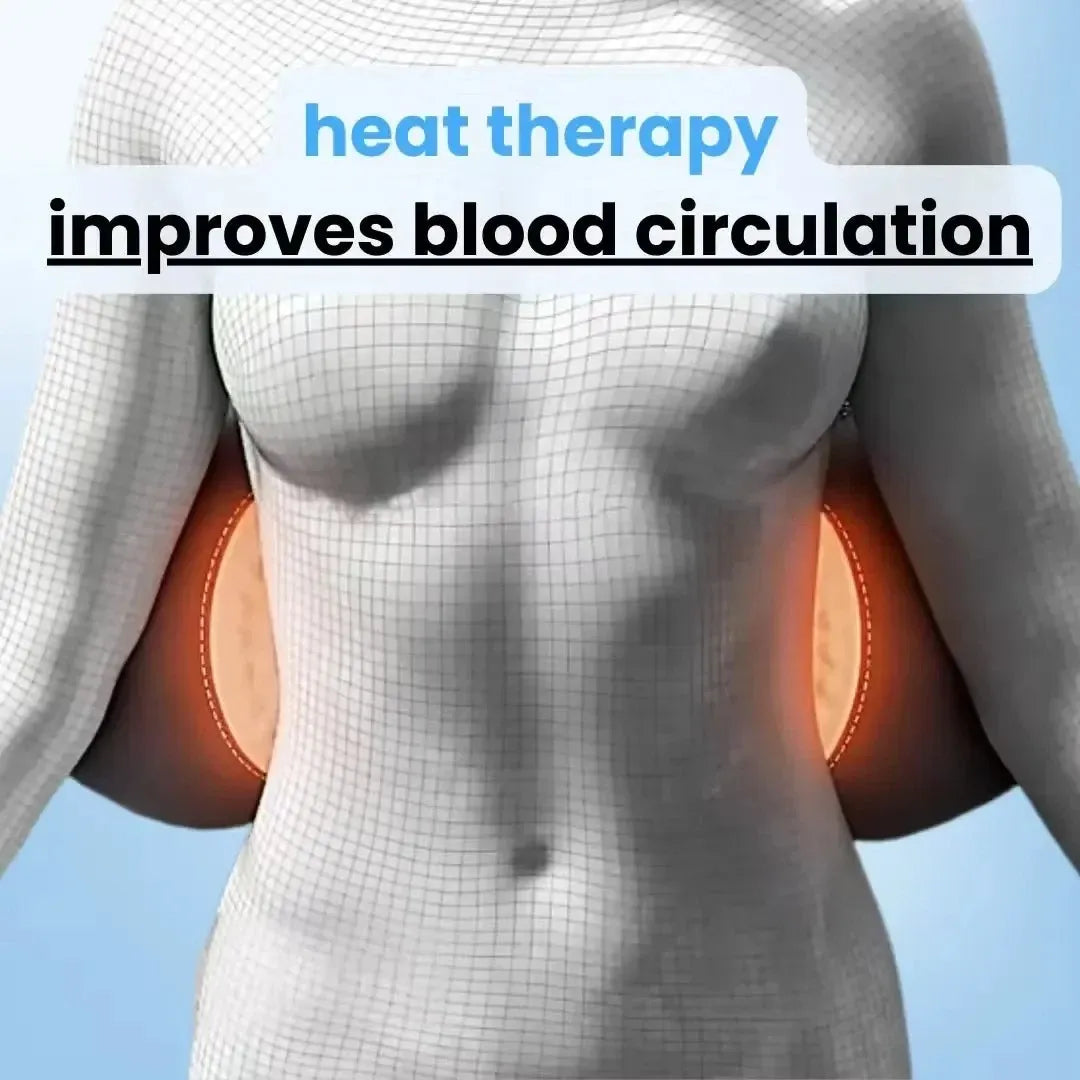Heat and Vibration Back Massager for Lower Back Pain Relief and Posture Correction – 3-in-1 Therapy Device