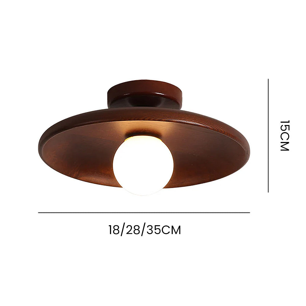 Nordic Style Round Ceiling Lamp - Minimalist Fixture for Hallway & Living Room