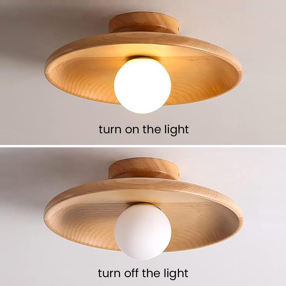 Nordic Style Round Ceiling Lamp - Minimalist Fixture for Hallway & Living Room