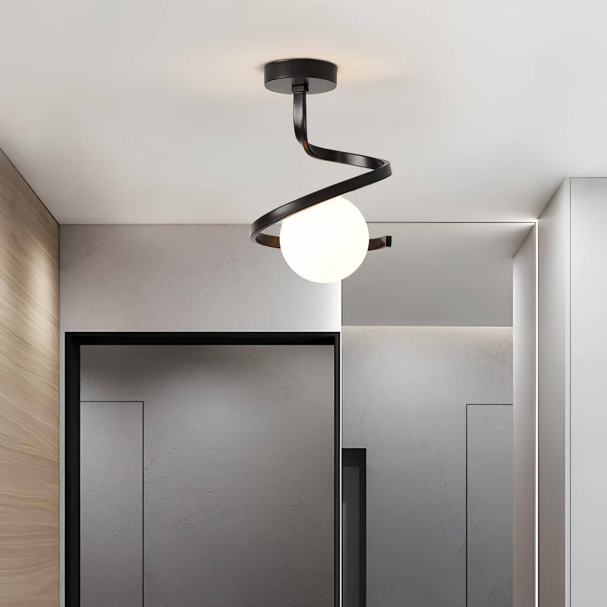Flush Mount Ceiling Light with LED for Bedroom and Living Room