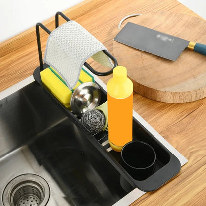 Adjustable Sink Storage Shelf for Kitchen Organization