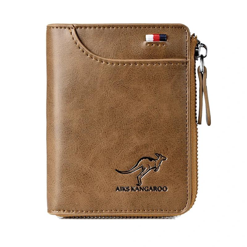 Men's RFID-blocking Wallet - Multifunctional Credit Card Holder for Kangaroo