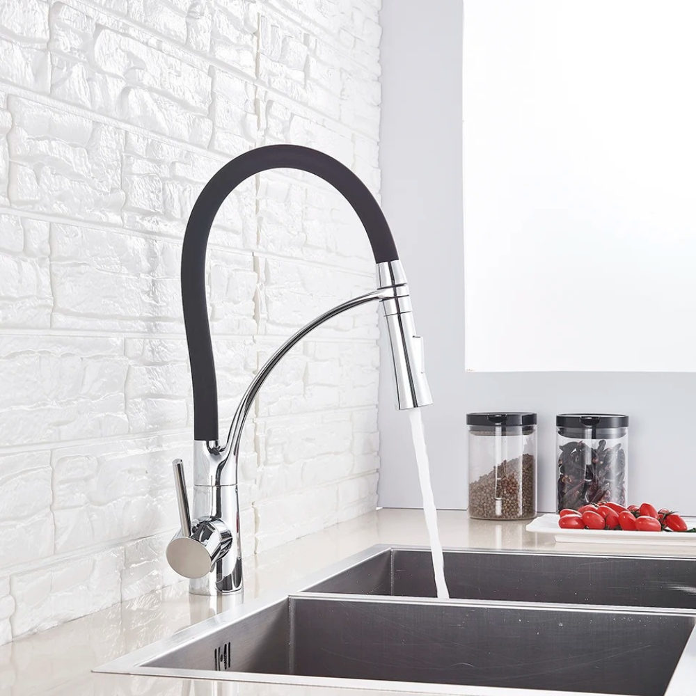 Versatile Kitchen Mixer Featuring Handheld Shower and Dual Functions – Chrome