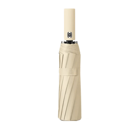 Automatic Collapsible Umbrella with Integrated Lighting – Off White