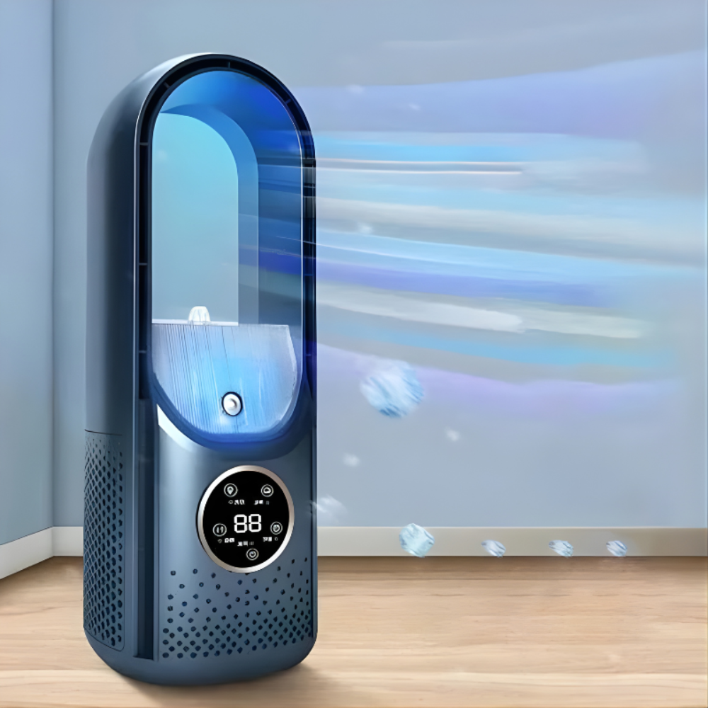 Compact Bladeless Cooling Unit – Quiet Portable Air Conditioner