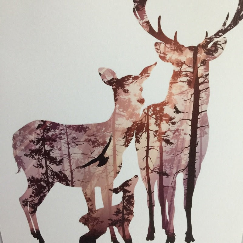 Serene Wildlife Family Canvas Art for Your Home