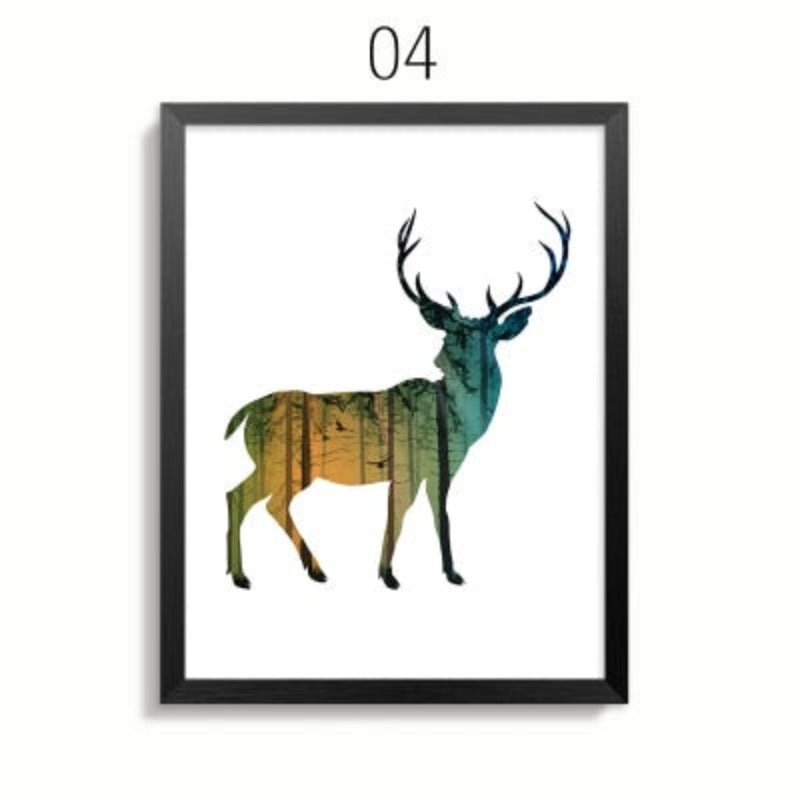 Serene Wildlife Family Canvas Art for Your Home
