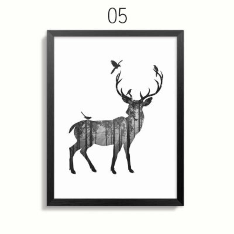Serene Wildlife Family Canvas Art for Your Home