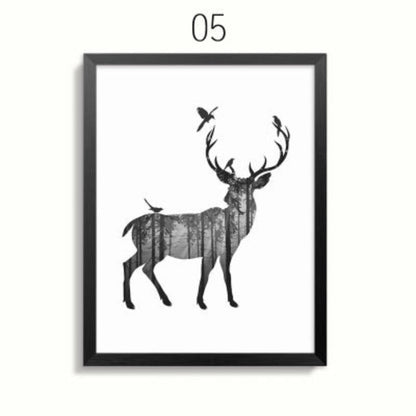 Serene Wildlife Family Canvas Art for Your Home
