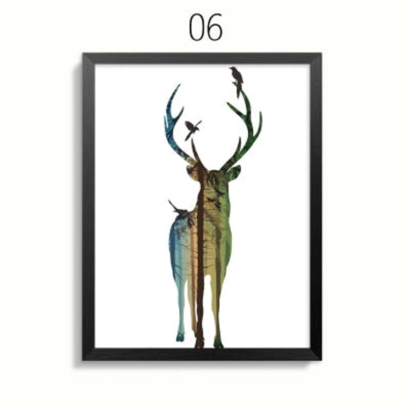 Serene Wildlife Family Canvas Art for Your Home