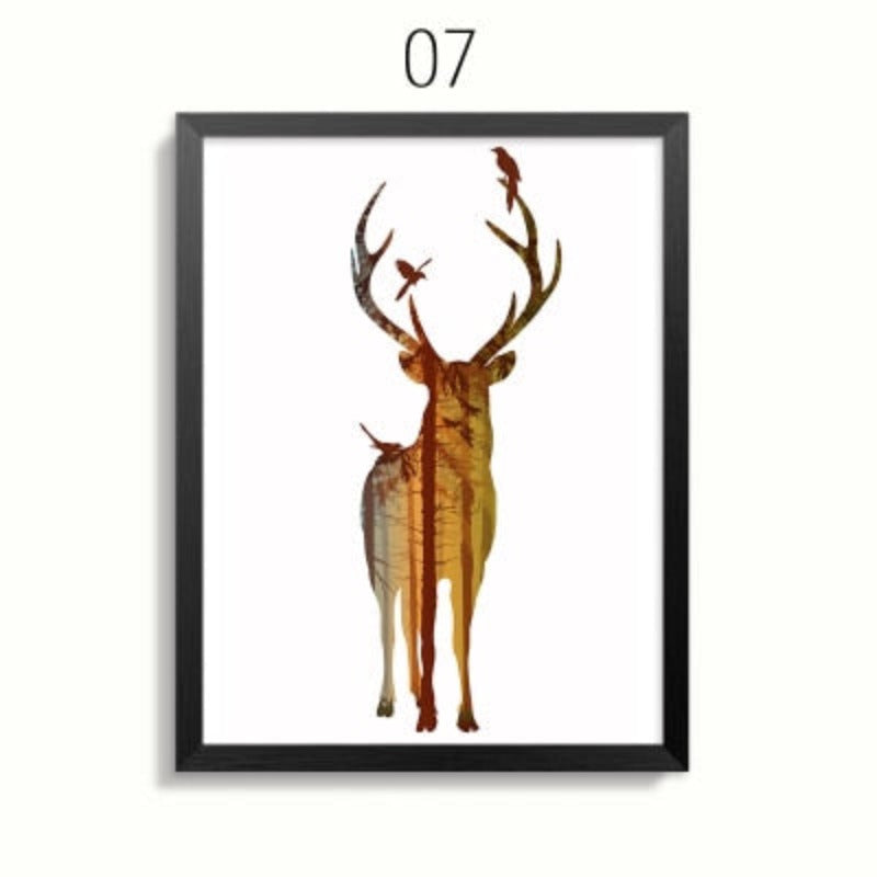Serene Wildlife Family Canvas Art for Your Home